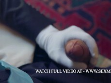 Justin Jett secretly jerks Sir Peter's big thick uncut cock 0025 6 gloves gif