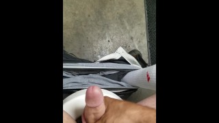Cum at work!!