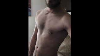 Me strocking my huge cock