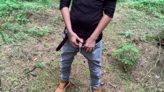 Being Outdoor and feelin so Horny - Piss and Cum public