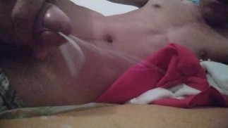 Quick handjob and good cum in my brother's room