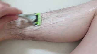 Shave the shin hair