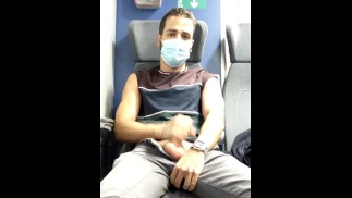 Masturbating on the train 😈😈