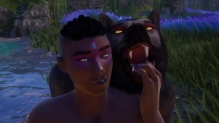 3D GAY PORN WILD LIFE -  fucked the boy hard.