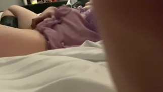 The end of an intense masturbation session 