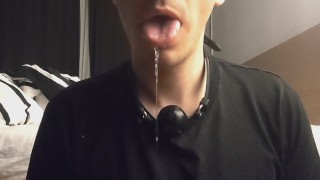 Gag ball and drooling