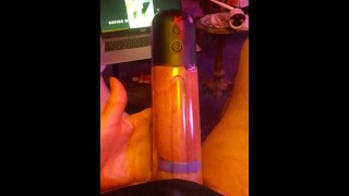 pumped up dick rammed into end of pump and squished verbal