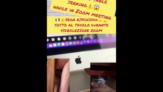 Jerking while in zoom meeting