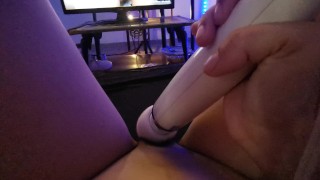 masturbating watching porn