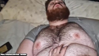 I fuck the hairy fat man's ass until I cum inside