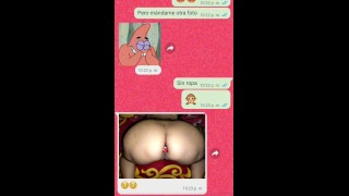 WhatsApp conversation with my best friend's girlfriend ends in a night of very rich and hard sex.