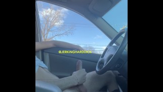 Big cock busts in busy parking lot