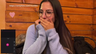 YOU CONTROL MY LUSH DURING OUR DINNER AT THE RESTAURANT IN LISBON (ENGLISH SUBTITLES)