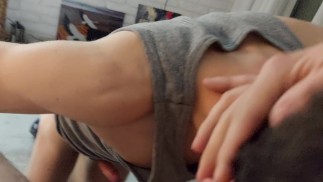 Young twink's outdoor cruising ends up with a big dick, balls in his mouth and good male domination