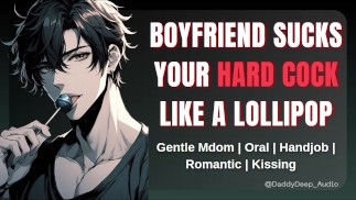 Hot Boyfriend Sucks a Fat Load out of Your Cock Before Tucking You into Bed | Male Moaning Audio