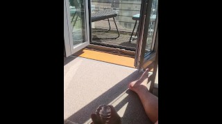 Public masturbation in town