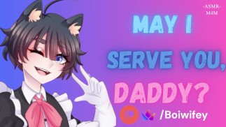 femboy maid services you with his thicc bussy