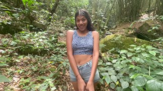 I'm going on a hike in the woods with my little stepsister and we end up until we come
