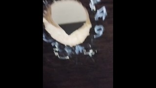Gloryhole in the public toilet