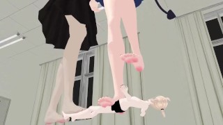 Giantess Kaguya and Lucy Trample