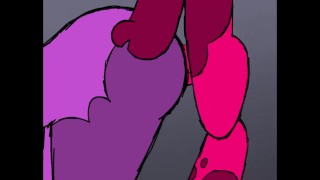 monster dicked and creampied over and over - animation
