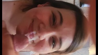 I go down on my husband all the time. Watch me suck off my horny husband in the man cave. Jealous?