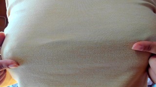 "Nipple crunchy ... Crunchy" whispered dirty talk Nipple masturbation Dos black erotic nipples