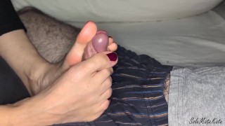 Teasing and squeezing that dick until it bursts 😈❤️