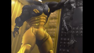 Size Theft Muscle Growth Animation, 1 ball & 8 ball