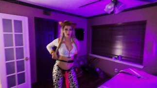 Cowgirl Pegging and Rimming Her Cowpoke