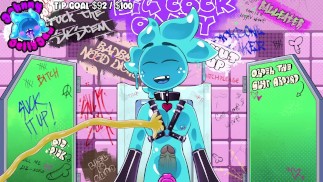 Slime Gets some rope training in a Haunted Mansion