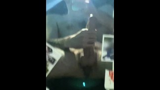 Jerking big hard dick in mirror for you