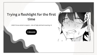 Trying a fleshlight for the first time...