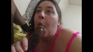 BBW loves sucking Black dick