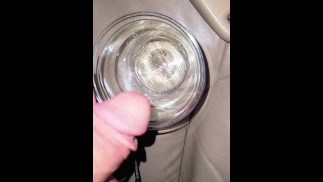 Giving her piss to drink on our drive