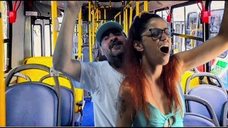 Student lets stranger rub his dick on public transport!