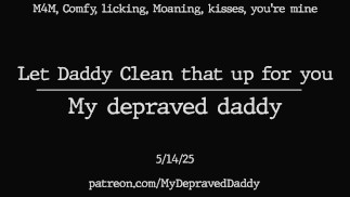 [M4M] 31 year old man cleans up your pretty little cock - Male Moaning Audio