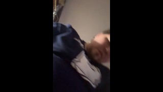 Fat chub blows huge load in awesome POV!